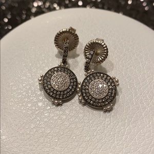Freida Rothman Pave Disc Earring
